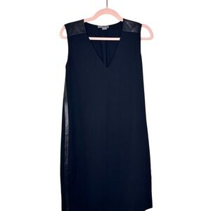 Vince Sleeveless V-Neck Sheath Mini Dress